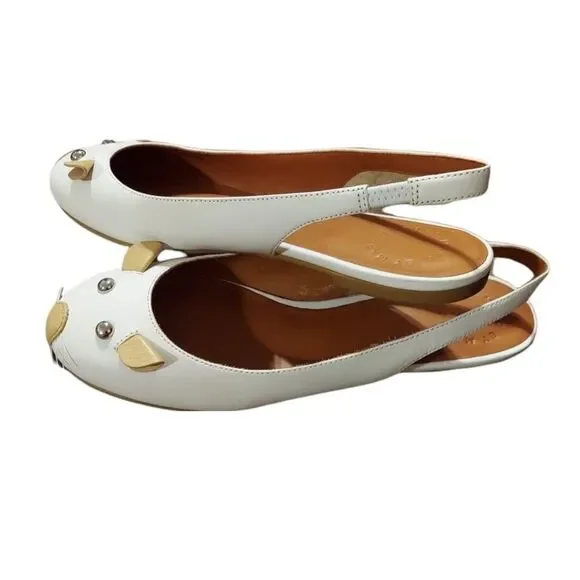 𝅺marc by Marc Jacobs leather mouse mules Womens Eur size 37 (6.5/7) - Picture 2 of 6